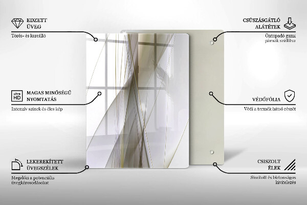 Cubre encimera Diseño de líneas abstractas.