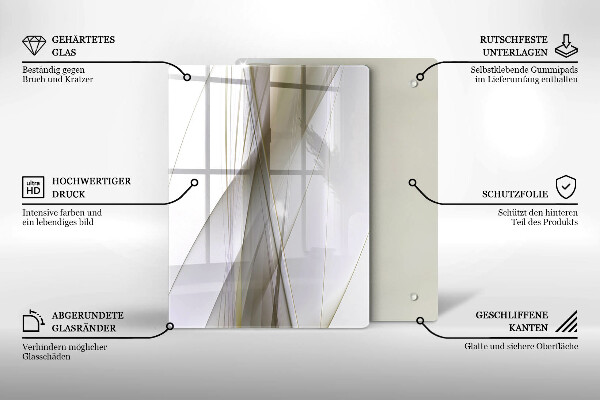 Cubre encimera Diseño de líneas abstractas.