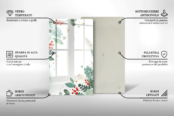 Cubre encimera Hojas de acuarela