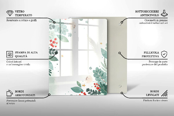 Cubre encimera Hojas de acuarela