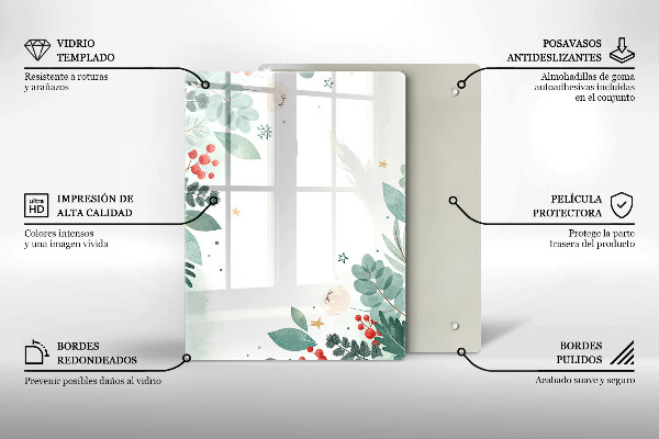 Cubre encimera Hojas de acuarela