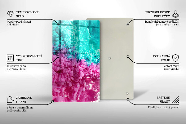 Cubre encimera Humo rosa turquesa