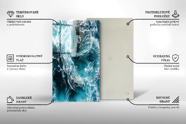 Cubre encimera Olas de agua espumosas