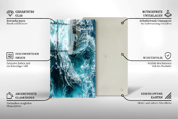 Cubre encimera Olas de agua espumosas