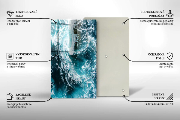 Cubre encimera Olas de agua espumosas