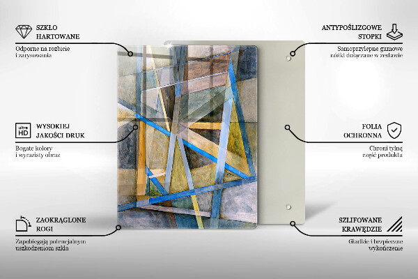 Cubre encimera Abstracción de líneas pintadas