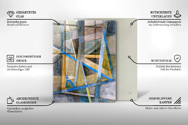 Cubre encimera Abstracción de líneas pintadas