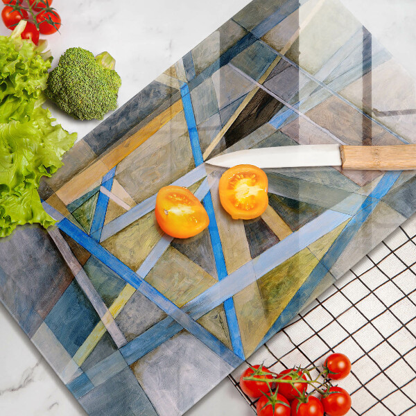 Cubre encimera Abstracción de líneas pintadas