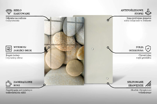 Cubre encimera Patrón de piedras ovaladas