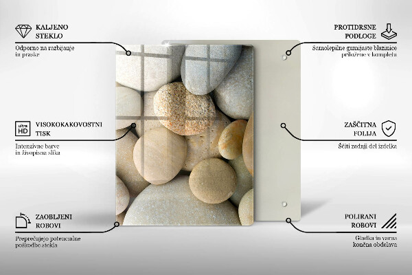 Cubre encimera Patrón de piedras ovaladas