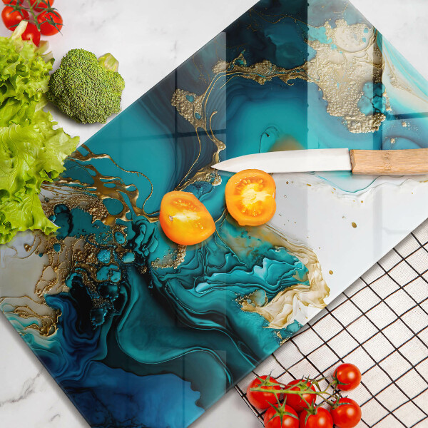 Cubre encimera Abstracción turquesa