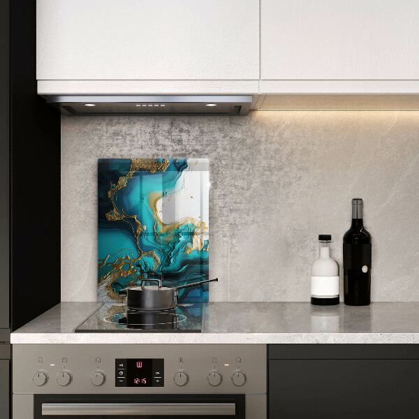 Cubre encimera Abstracción turquesa