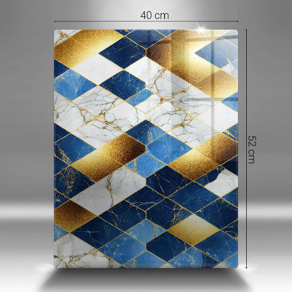 Cubre encimera Rombos de mármol dorado