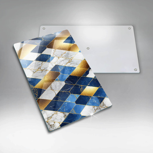 Cubre encimera Rombos de mármol dorado
