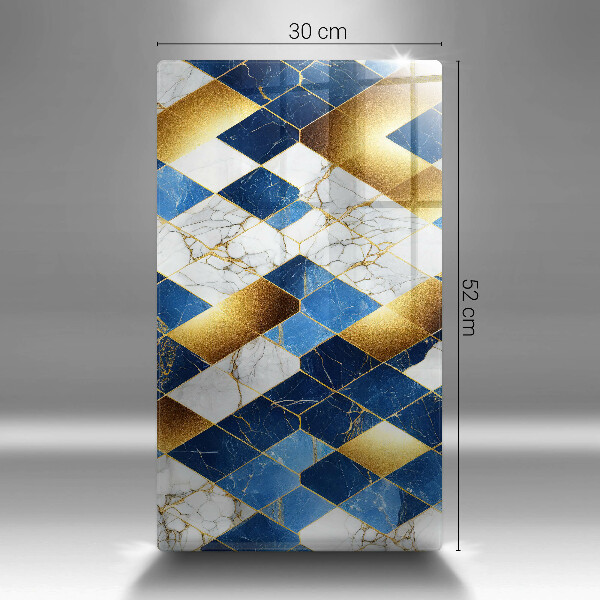 Cubre encimera Rombos de mármol dorado