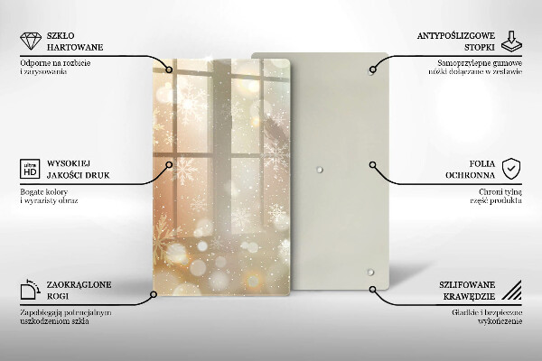 Cubre encimera Copos de nieve