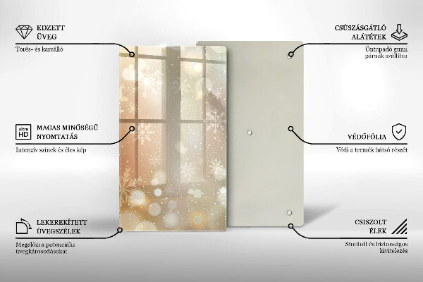 Cubre encimera Copos de nieve