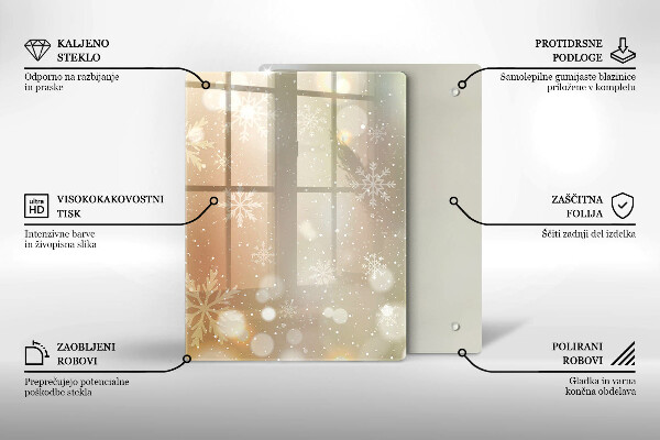 Cubre encimera Copos de nieve