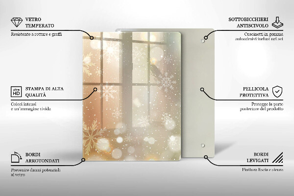 Cubre encimera Copos de nieve