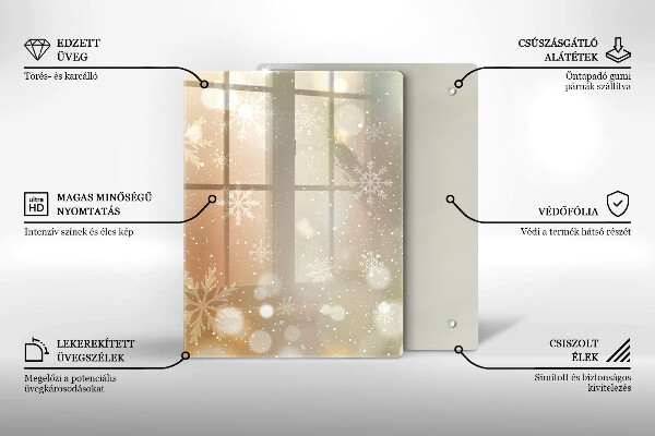 Cubre encimera Copos de nieve