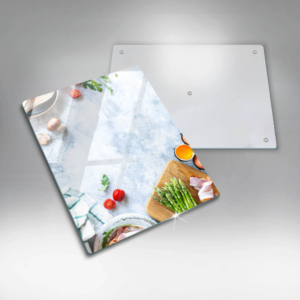 Cubre encimera Ingredientes en la cocina