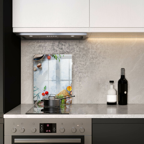 Cubre encimera Ingredientes en la cocina