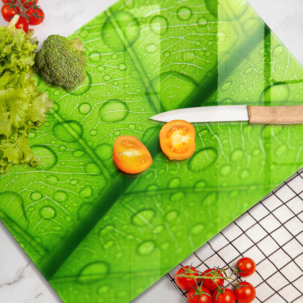 Cubre encimera Primer plano de una hoja