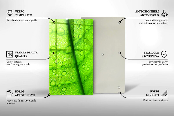 Cubre encimera Primer plano de una hoja