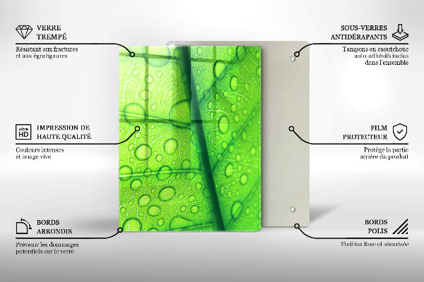 Cubre encimera Primer plano de una hoja