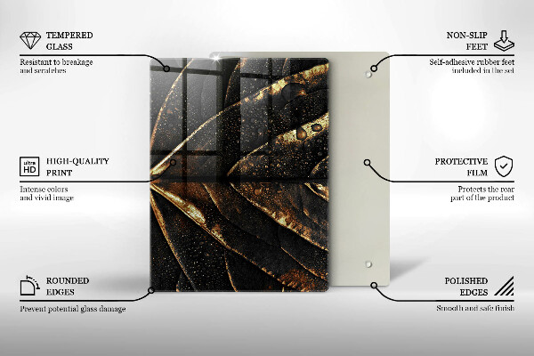 Cubre encimera Hoja de oro