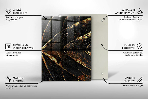 Cubre encimera Hoja de oro