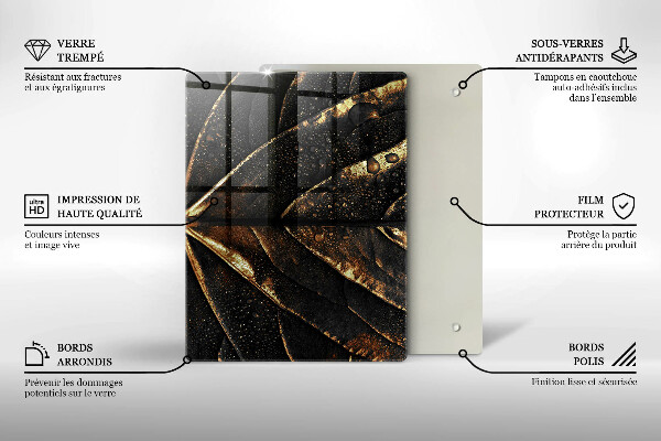 Cubre encimera Hoja de oro