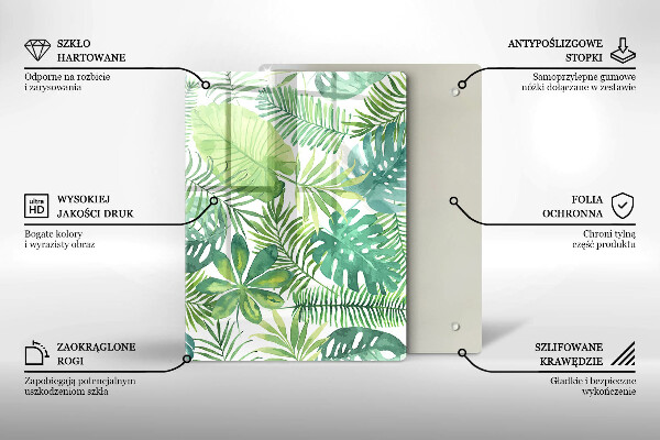 Cubre encimera Hojas boho acuarela