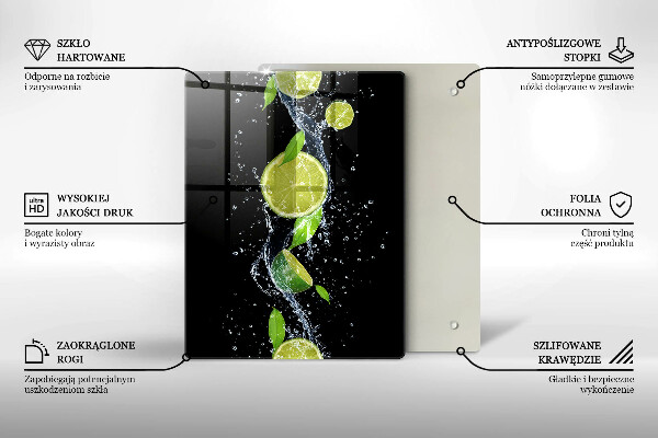 Cubre encimera Limas jugosas en agua