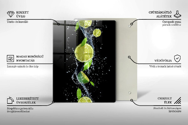 Cubre encimera Limas jugosas en agua