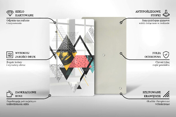 Cubre encimera Triángulos abstractos