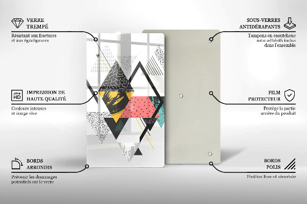 Cubre encimera Triángulos abstractos