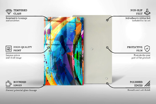 Cubre encimera Manchas de pintura coloridas