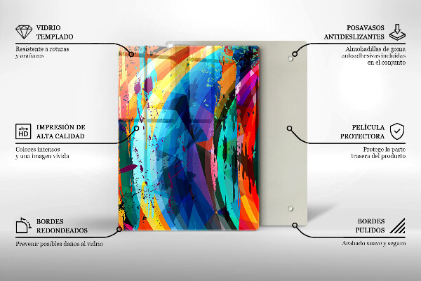 Cubre encimera Manchas de pintura coloridas