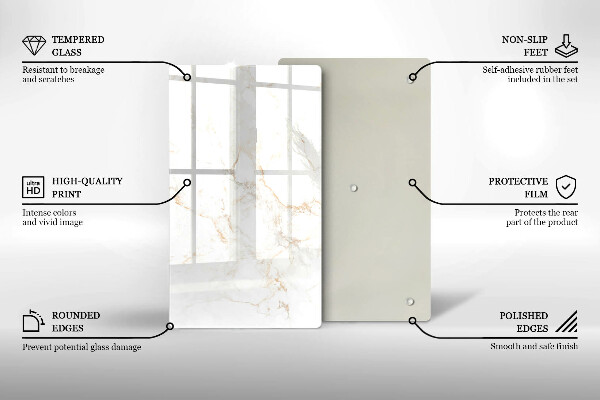 Cubre encimera Piedra de mármol elegante