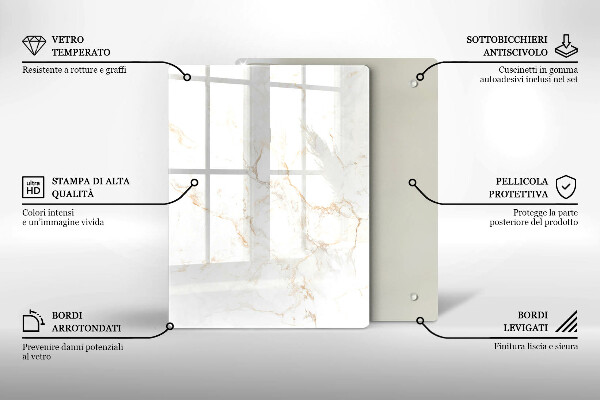 Cubre encimera Piedra de mármol elegante