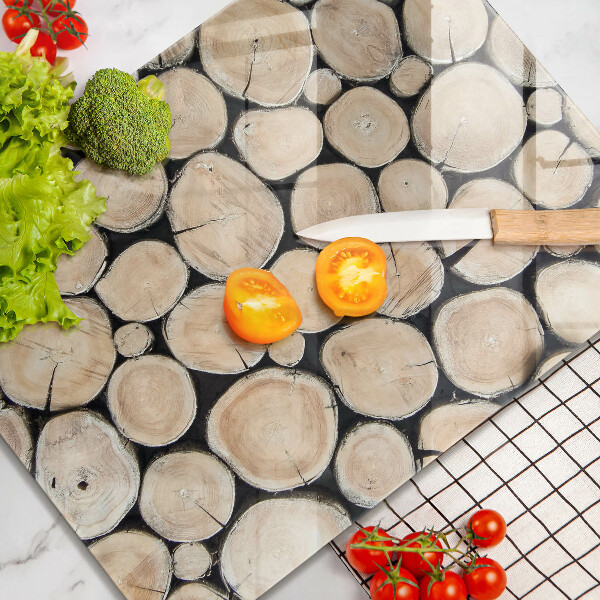 Cubre encimera Troncos de madera