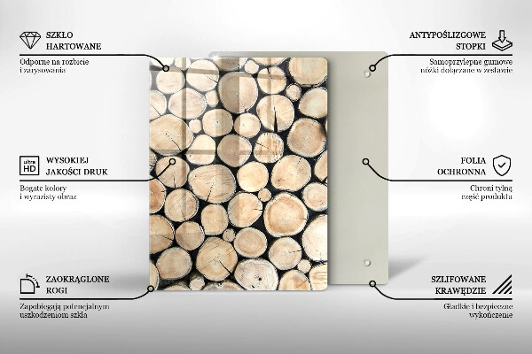Cubre encimera Troncos de madera