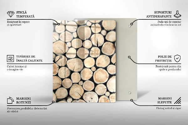 Cubre encimera Troncos de madera