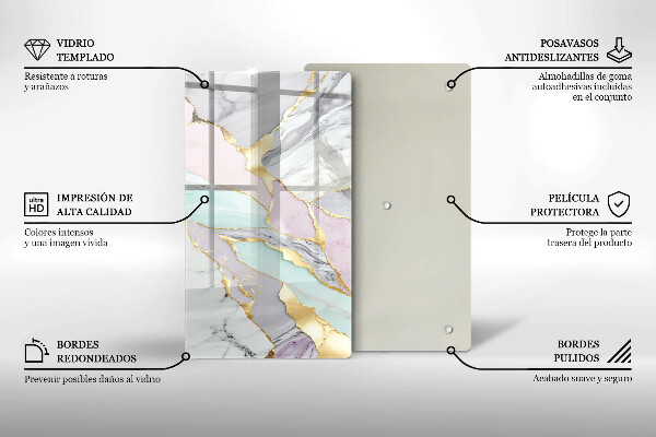 Cubre encimera Mármol pastel