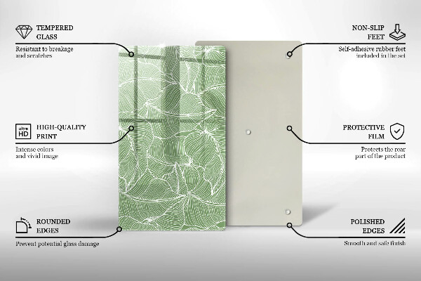 Cubre encimera Hojas lineales