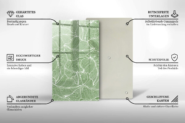 Cubre encimera Hojas lineales