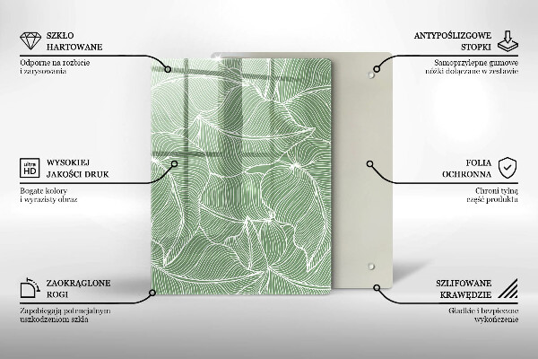 Cubre encimera Hojas lineales