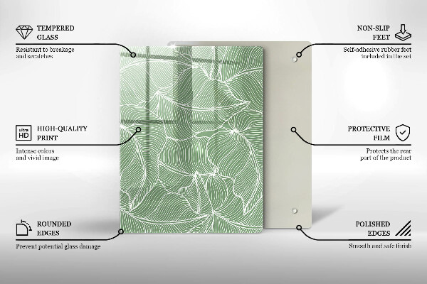 Cubre encimera Hojas lineales