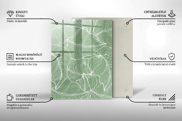 Cubre encimera Hojas lineales
